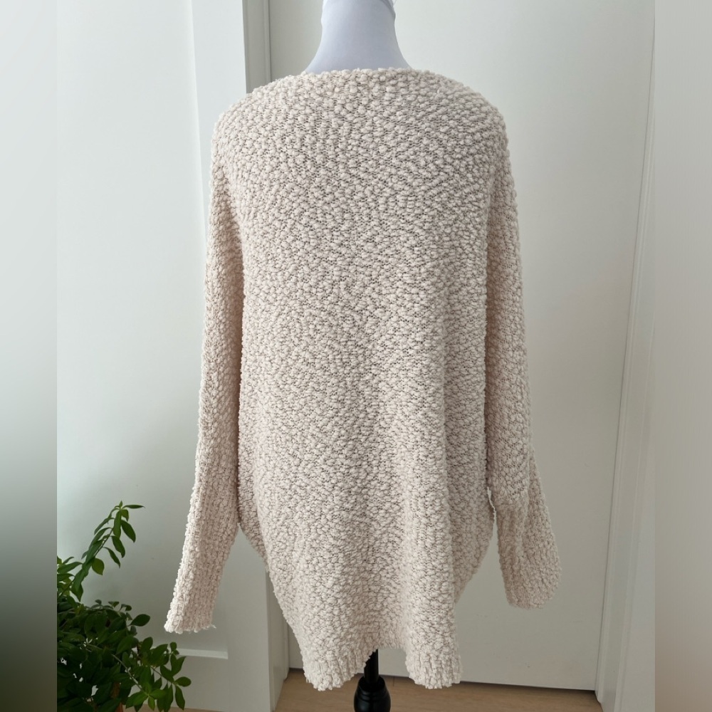 UMGEE Boucle Knit Pullover Sweater Oversize Relaxed Fit Casual Loungewear - Picture 7 of 13